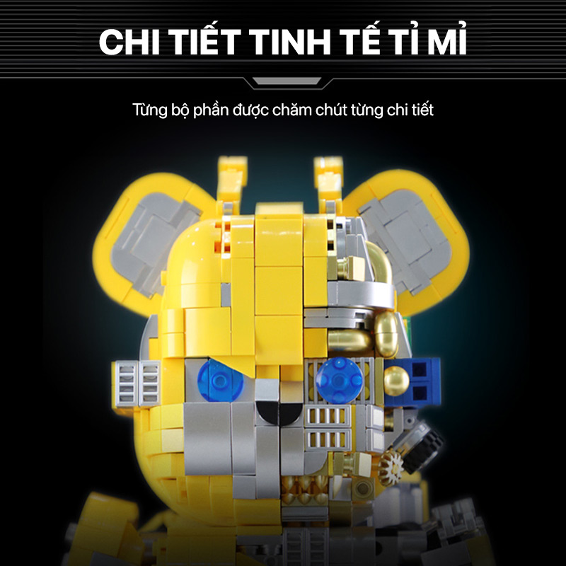 Mô hình lắp ghép - Bear Robot - Bumblebee 188005 1 mo hinh lap ghep bear robot bumblebee 18805 01